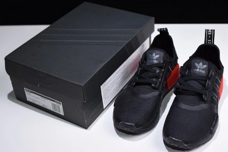 adidas NMD R1 Core Black Lush Red - B37618 GoodFit 1866