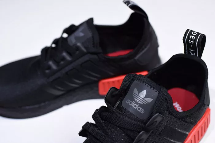 adidas NMD R1 Core Black Lush Red - B37618 GoodFit 1866