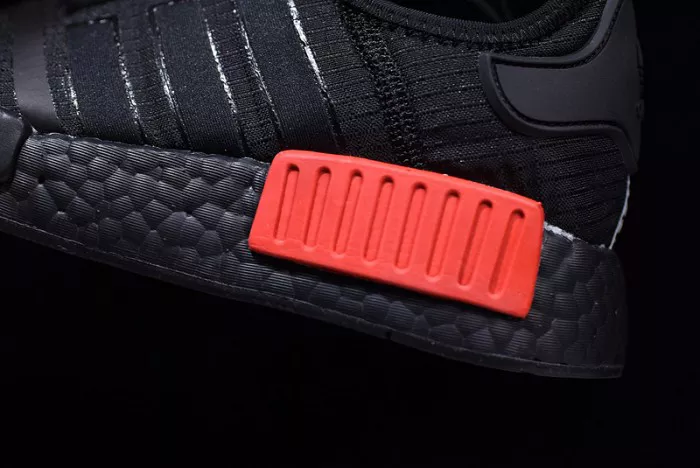 adidas NMD R1 Core Black Lush Red - B37618 GoodFit 1866
