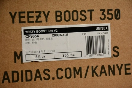 adidas Yeezy Boost 350 V2 Zebra Black White CP9654 Trendy 1815