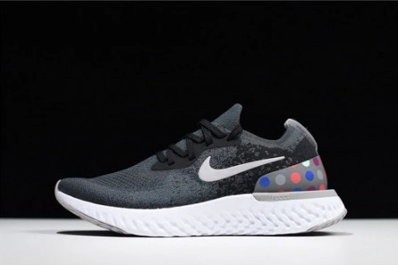 BestValue nike epic REACT FLYKNIT  Black and grey dots point noirs ET gris AJ7283 996 1577