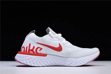 nike epic react flyknit white red AQ0067 800 Practical 1568