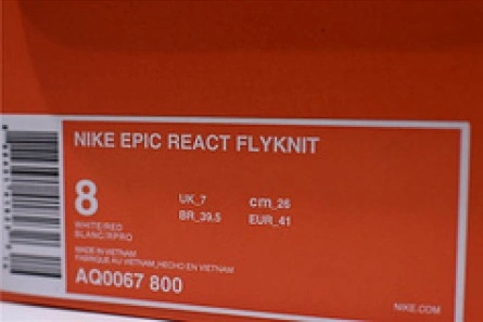 nike epic react flyknit white red AQ0067 800 Practical 1568