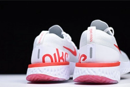 nike epic react flyknit white red AQ0067 800 Practical 1568