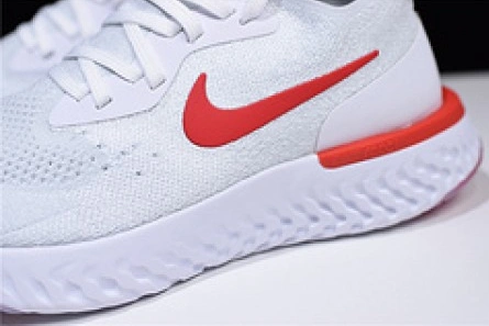 nike epic react flyknit white red AQ0067 800 Practical 1568