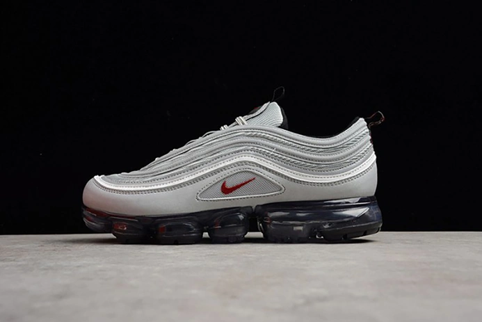 Resilient nike mens AIR VAPORMAX 97 "SILVER BULLET" metallic silver varsity red AJ7291-002 1469