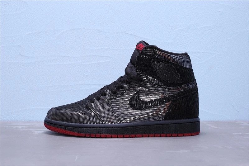 2019 AIR JORDAN 1 RETRO HIGH OG BLACK GYM RED DC7071-001
