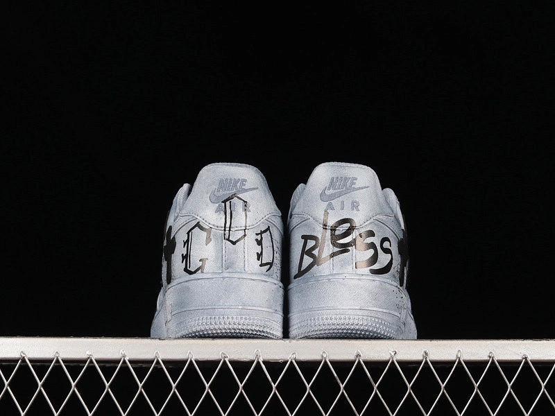 AIR FORCE 1 LOW 07 X CHROMEHEARTS BLUE BLACK WHITE  CW2288-111