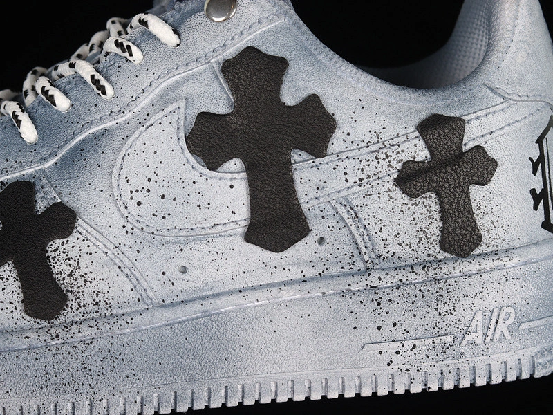 AIR FORCE 1 LOW 07 X CHROMEHEARTS BLUE BLACK WHITE  CW2288-111
