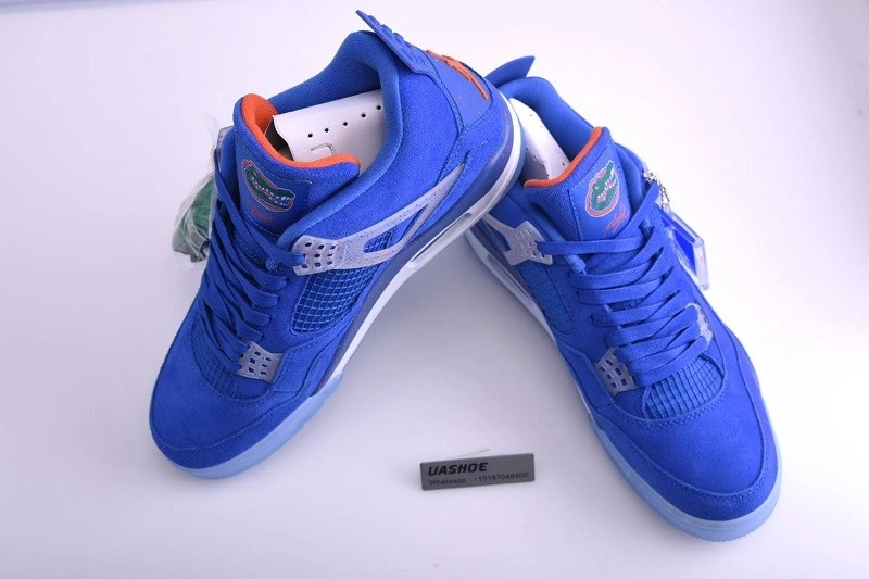 AIR JORDAN 4 RETRO GAME ROYAL UN1 ORANGE WHITE 103211