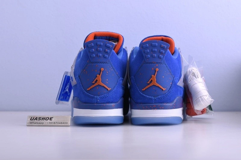 AIR JORDAN 4 RETRO GAME ROYAL UN1 ORANGE WHITE 103211