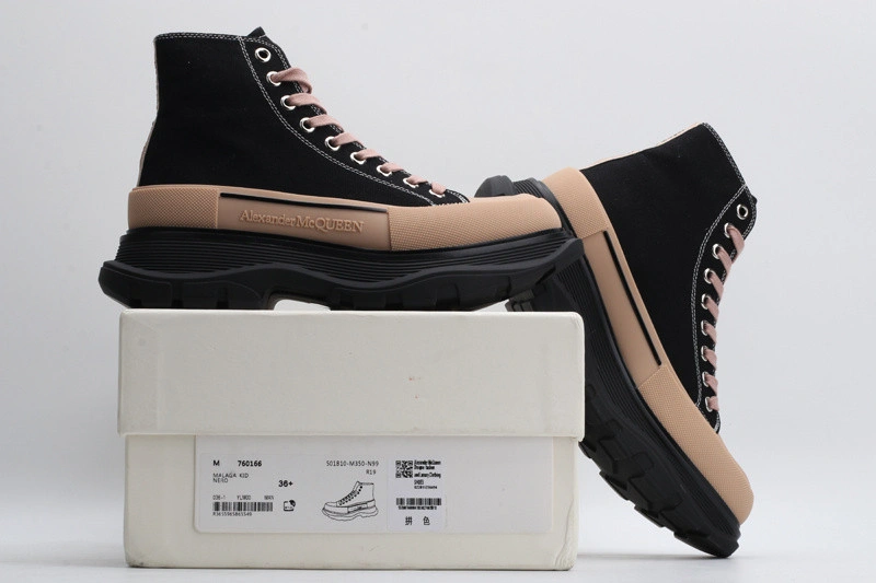 ALEX MCQ TREAD SLICK BOOT IN BLACK BLACK & BROWN