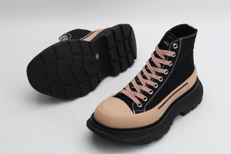 ALEX MCQ TREAD SLICK BOOT IN BLACK BLACK & BROWN