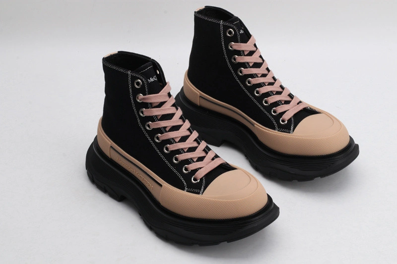 ALEX MCQ TREAD SLICK BOOT IN BLACK BLACK & BROWN