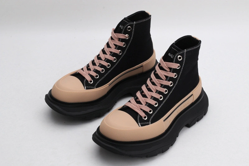 ALEX MCQ TREAD SLICK BOOT IN BLACK BLACK & BROWN
