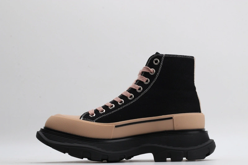ALEX MCQ TREAD SLICK BOOT IN BLACK BLACK & BROWN