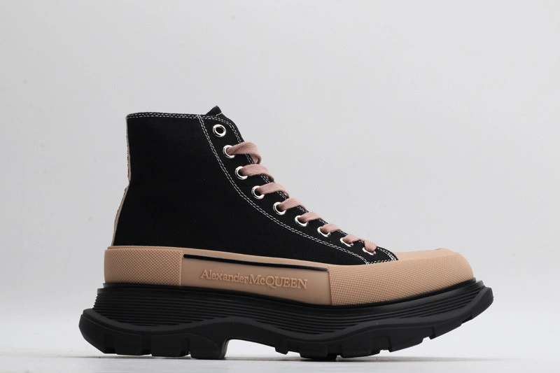 ALEX MCQ TREAD SLICK BOOT IN BLACK BLACK & BROWN