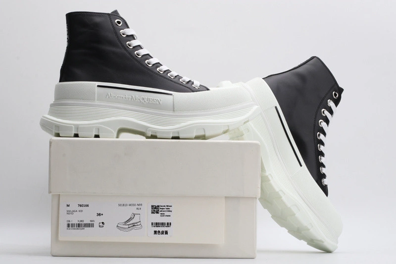 ALEX MCQ TREAD SLICK BOOT IN BLACK P