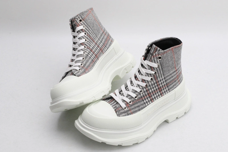 ALEX MCQ TREAD SLICK BOOT IN PLAID