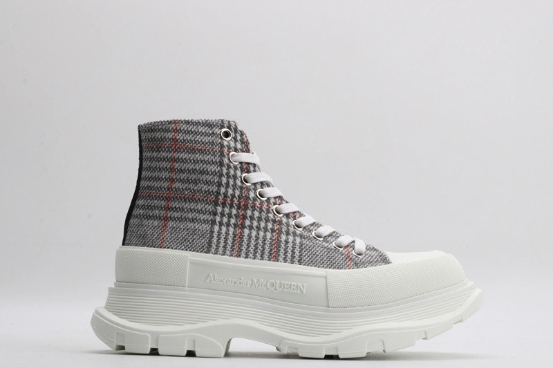 ALEX MCQ TREAD SLICK BOOT IN PLAID