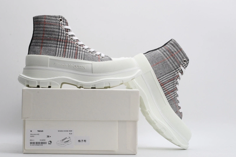 ALEX MCQ TREAD SLICK BOOT IN PLAID