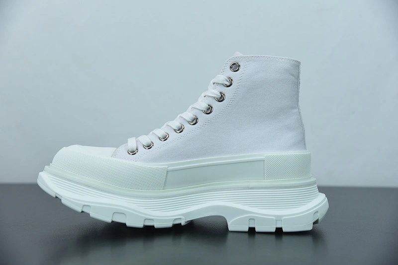 ALEX MCQ TREAD SLICK BOOT IN WHITE