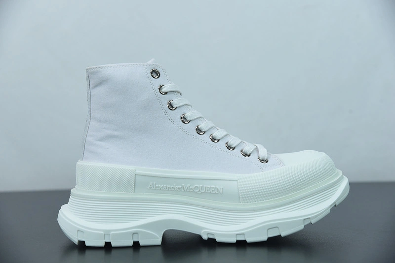 ALEX MCQ TREAD SLICK BOOT IN WHITE