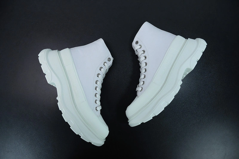 ALEX MCQ TREAD SLICK BOOT IN WHITE