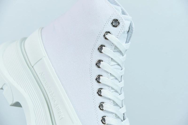 ALEX MCQ TREAD SLICK BOOT IN WHITE