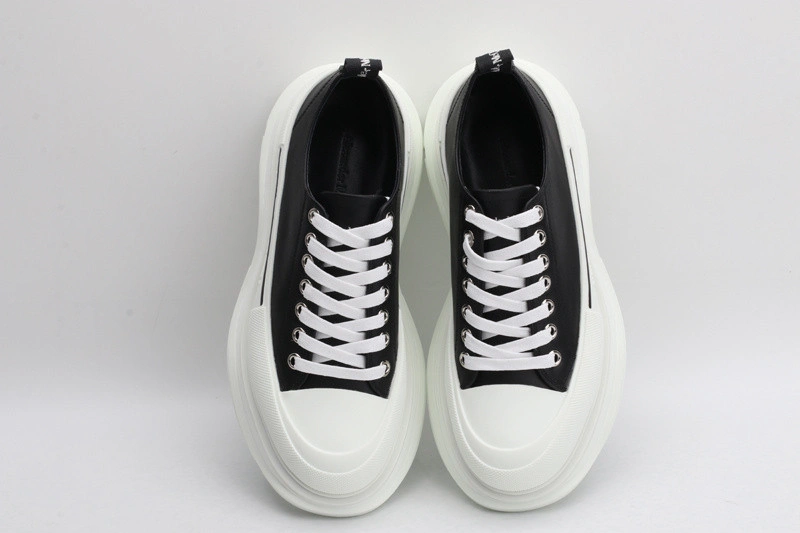 ALEX MCQ TREAD SLICK LACE UP IN  BLACK  P