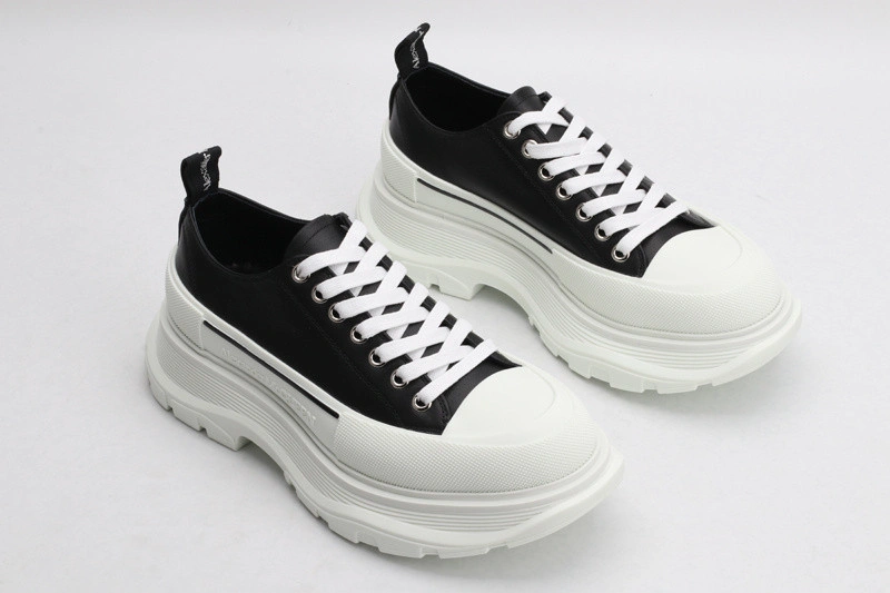 ALEX MCQ TREAD SLICK LACE UP IN  BLACK  P