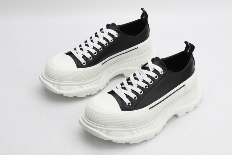 ALEX MCQ TREAD SLICK LACE UP IN  BLACK  P