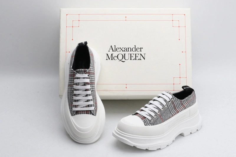 ALEX MCQ TREAD SLICK LACE UP IN  PLAID