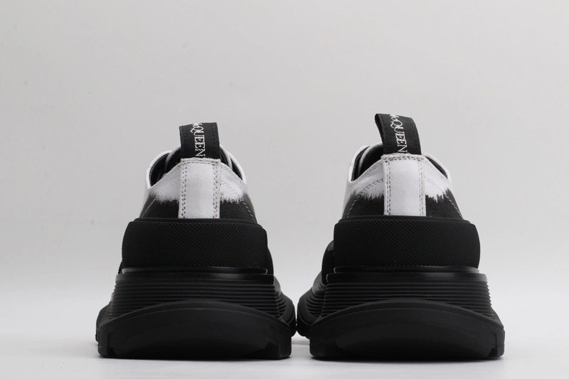 ALEX MCQ TREAD SLICK LACE UP IN  WHITE & BLACK