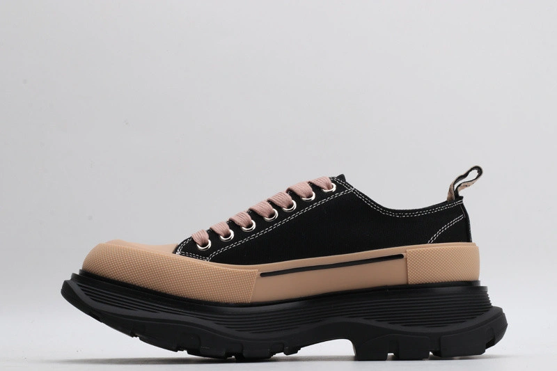 ALEX MCQ TREAD SLICK LACE UP IN BLACK & BROWN