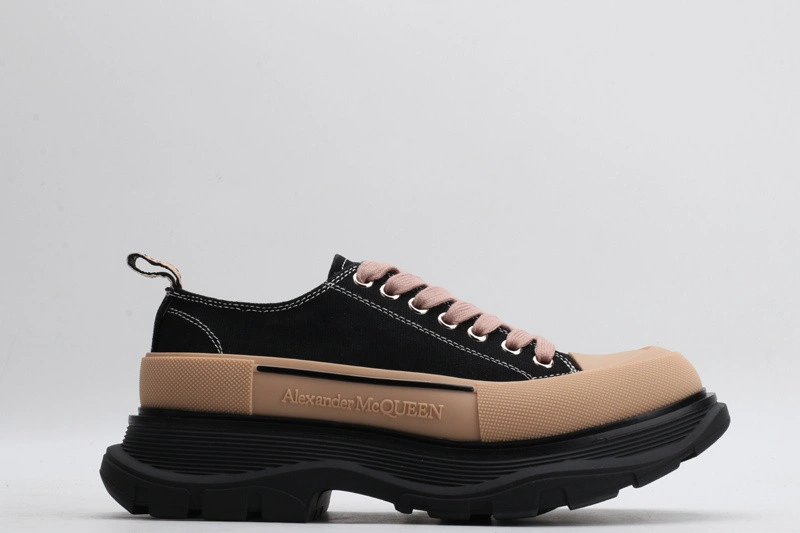 ALEX MCQ TREAD SLICK LACE UP IN BLACK & BROWN