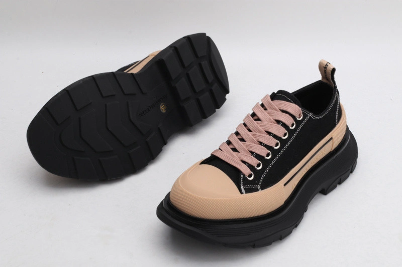 ALEX MCQ TREAD SLICK LACE UP IN BLACK & BROWN