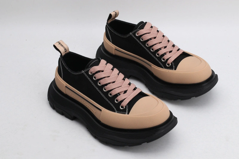 ALEX MCQ TREAD SLICK LACE UP IN BLACK & BROWN