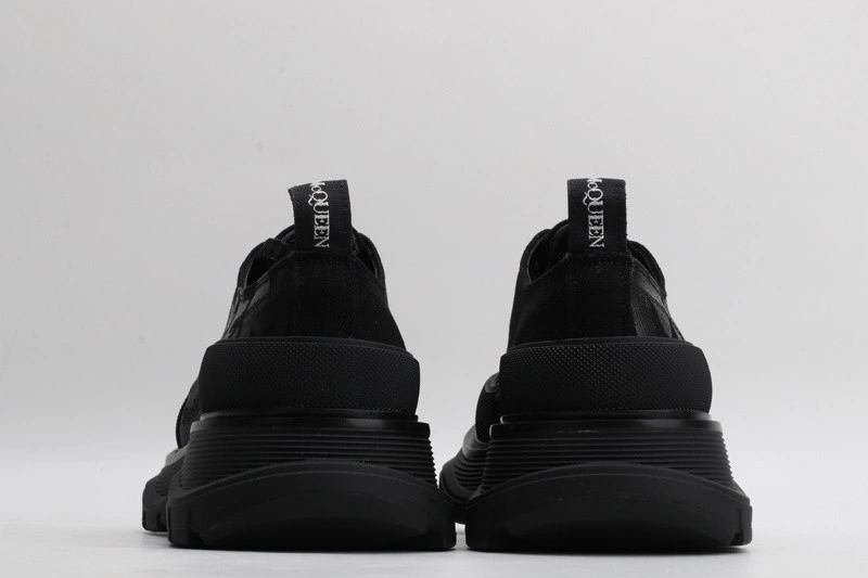 ALEX MCQ TREAD SLICK LACE UP IN BLACK