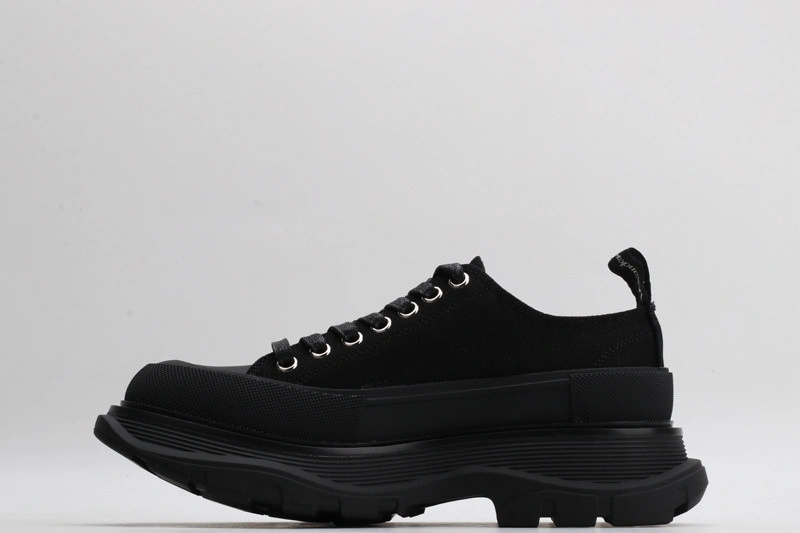ALEX MCQ TREAD SLICK LACE UP IN BLACK