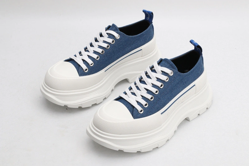 ALEX MCQ TREAD SLICK LACE UP IN BLUE