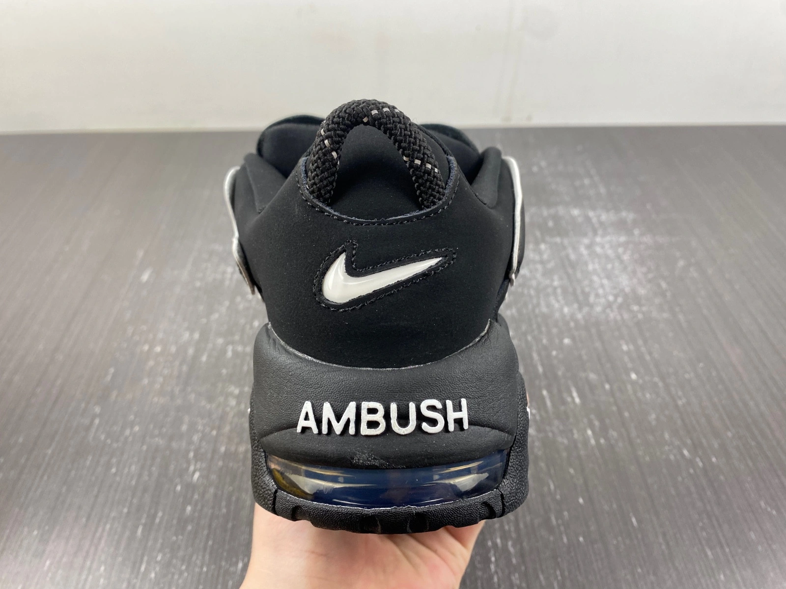 AMBUSH x Nike Air More Uptempo Low “Black White”  FB1299-001