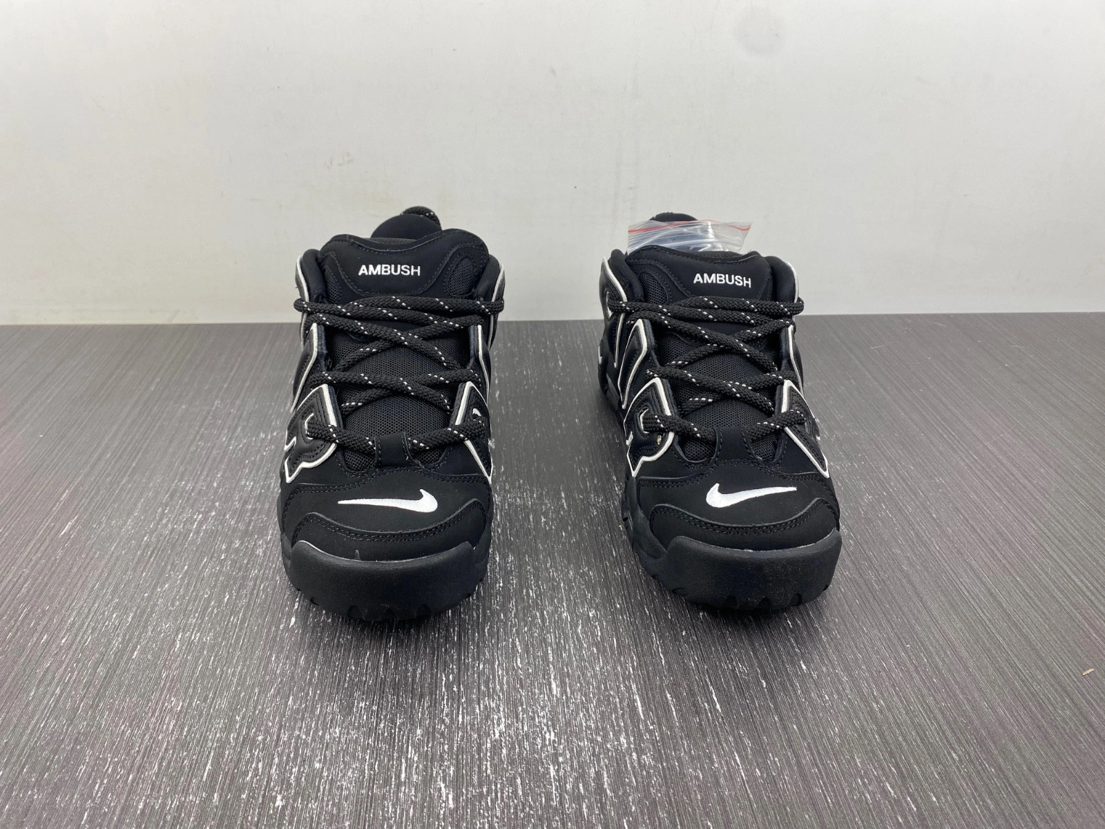 AMBUSH x Nike Air More Uptempo Low “Black White”  FB1299-001