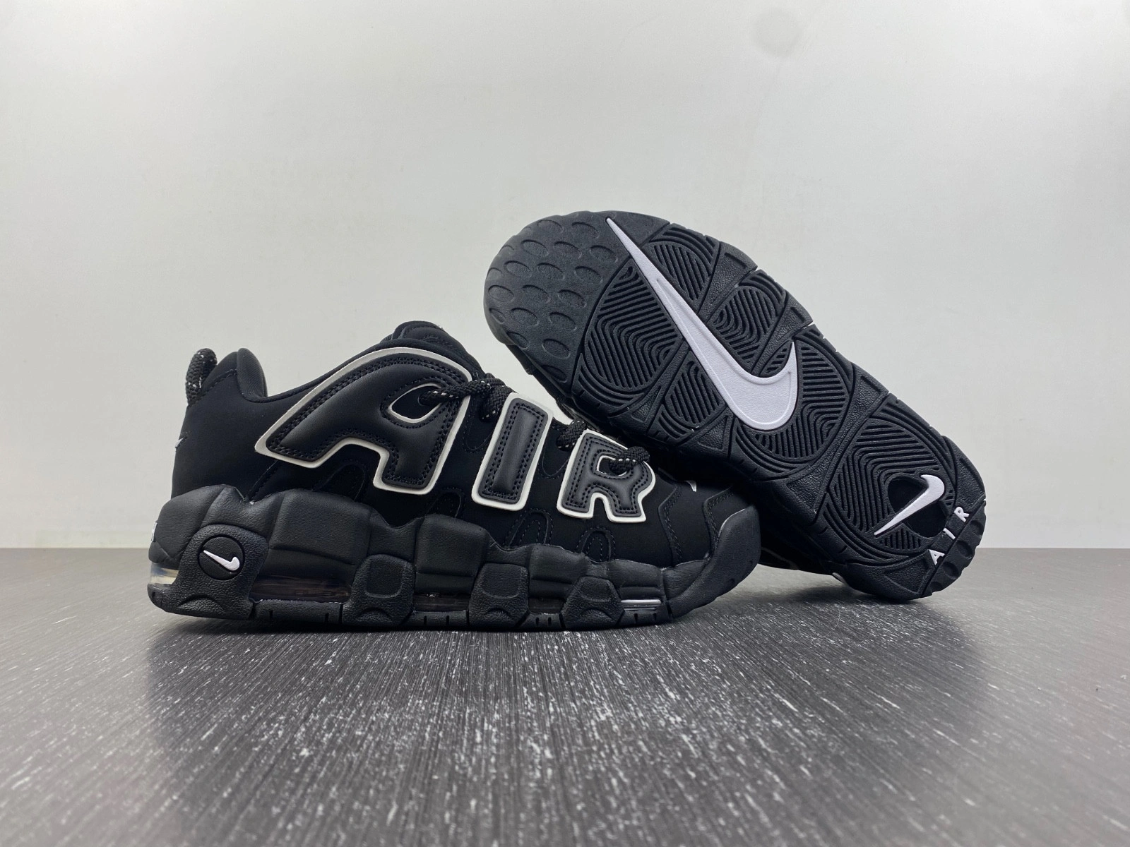 AMBUSH x Nike Air More Uptempo Low “Black White”  FB1299-001