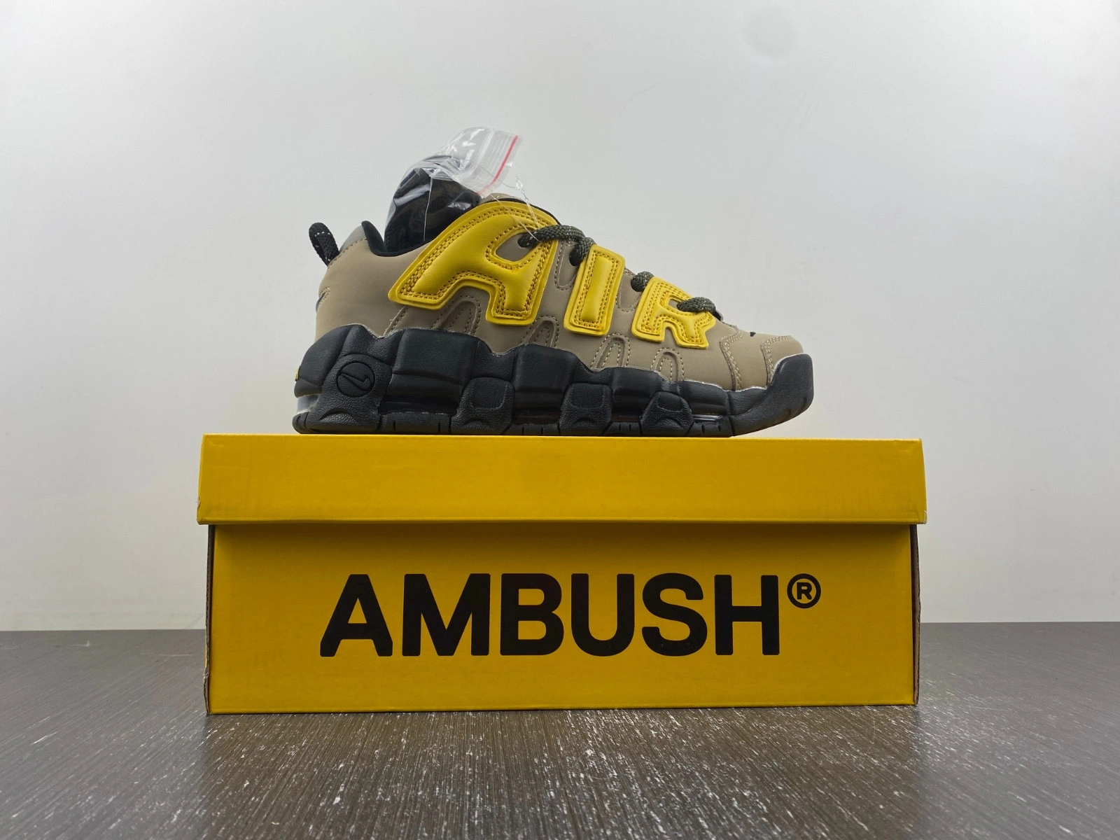 AMBUSH x Nike Air More Uptempo Low “Limestone”  FB1299-200