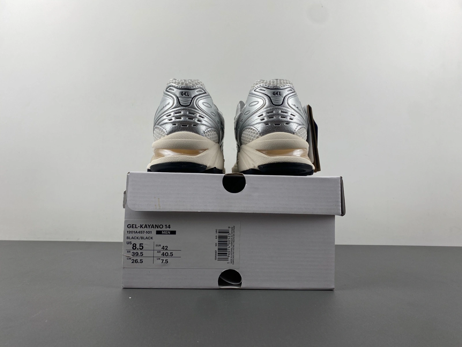 ASICS Gel-Kayano 14 JJJJound Silver Black  1201A457 101