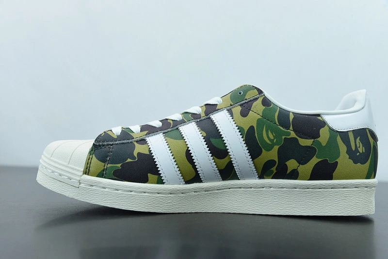 Adidas x Bape Superstar 80s Camo Green GZ8981