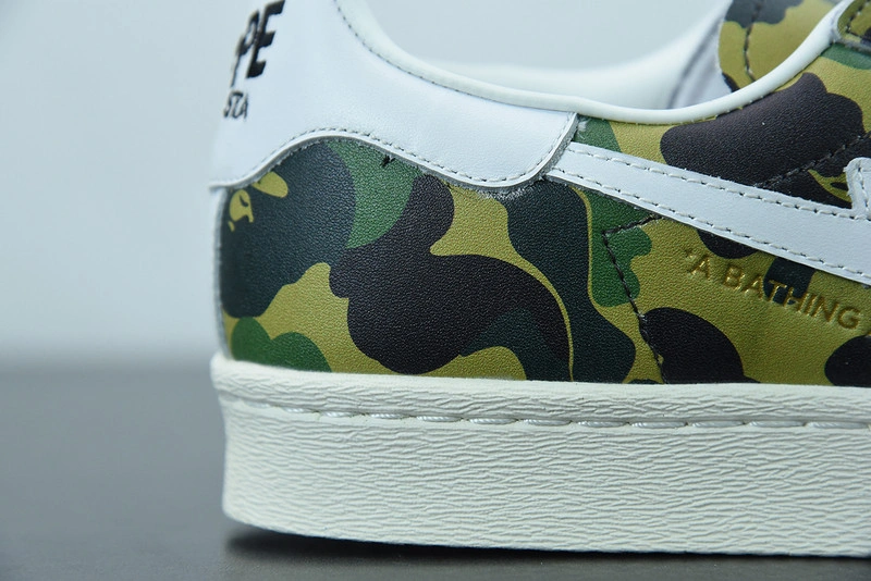 Adidas x Bape Superstar 80s Camo Green GZ8981