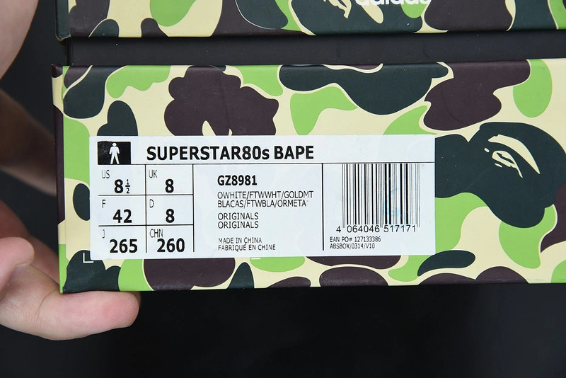 Adidas x Bape Superstar 80s Camo Green GZ8981