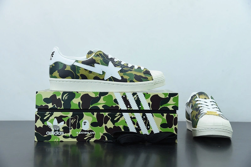 Adidas x Bape Superstar 80s Camo Green GZ8981